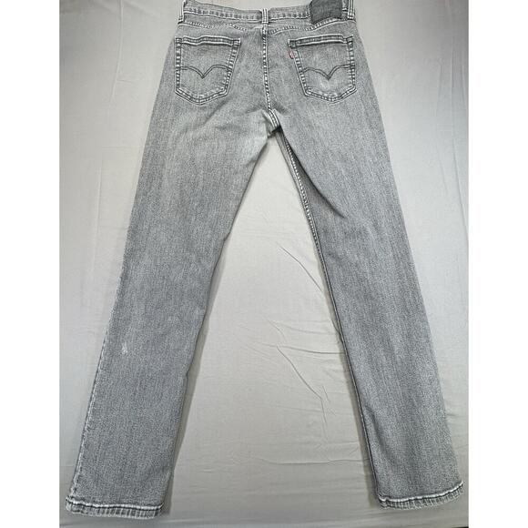 Levi’s 511 Denim Jeans 34x34 Mens Charcoal Gray Straight Leg Waterless - Picture 2 of 10